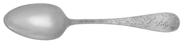 Engraved (Silverplate, 1905) Monogram Teaspoon
