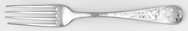 Engraved (Silverplate, 1905) Monogram Fork