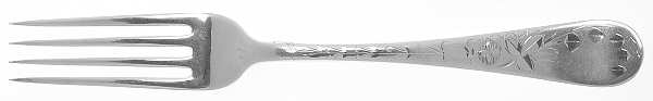 Engraved (Silverplate, 1905) Monogram Fork