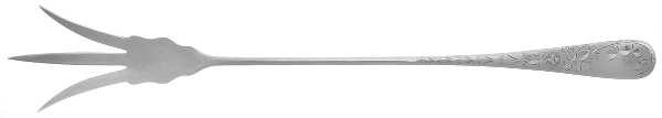 Engraved (Silverplate, 1905) Large Lettuce Serving Fork