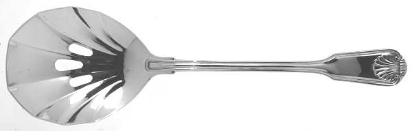 English Shell (Silverplate, 1988) Pierced Tablespoon (Serving Spoon)