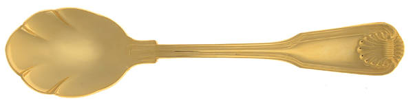 English Shell (Gold Electroplate, 1988) Sugar Shell Spoon
