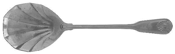 English Shell (Stainless) Solid Shell Casserole Spoon
