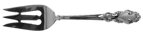 Esplanade (Sterling, 1952) Large Solid Cold Meat Serving Fork