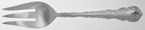 Finesse (Silverplate, 1980) Medium Solid Cold Meat Serving Fork