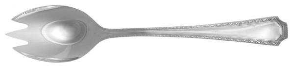 French Gadroon (Stainless) Pierced Tablespoon (Serving Spoon)