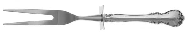 French Provincial (Sterling, 1948) Carving Fork Small with Stainless Prongs HC