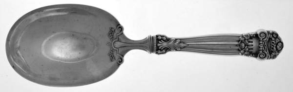 Georgian (Sterling, 1898, Old) Salad Serving Spoon,Hollow Handle,Sterling Bowl