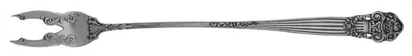 Georgian (Sterling, 1898, Old) Long Handle Olive Fork