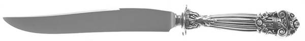Georgian (Sterling, 1898, Old) Small Steak Carving Knife with Stainless Blade