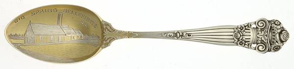 Georgian (Sterling, 1898, Old) Souvenir Spoon (Five O'Clock)