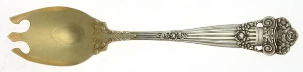 Georgian (Sterling, 1898, Old) Ice Cream Fork Design Back