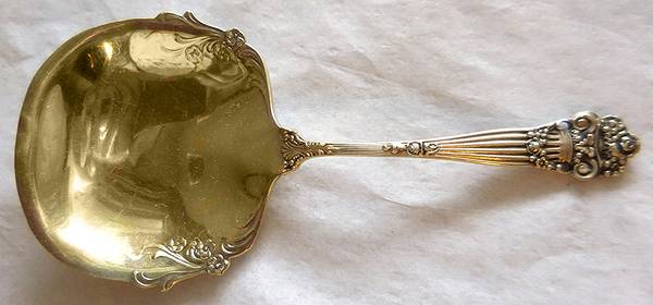 Georgian (Sterling, 1898, Old) Solid Serving Sugar Shaker Spoon