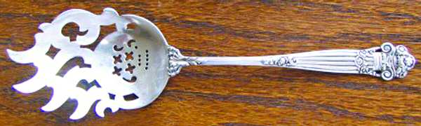 Georgian (Sterling, 1898, Old) Solid Pierced Cheese Server