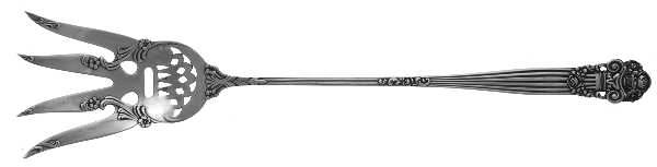 Georgian (Sterling, 1898, Old) Large Lettuce Serving Fork
