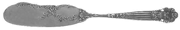 Georgian (Sterling, 1898, Old) Flat Handle Butter Spreader