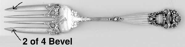 Georgian (Sterling, 1898, Old) Pastry Fork