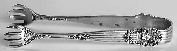 Georgian (Sterling, 1898, Old) Large Sugar Tongs