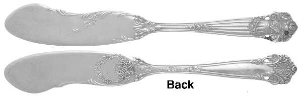 Georgian (Sterling, 1898, Old) Flat Handle Butter Spreader
