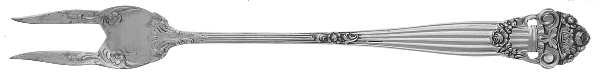 Georgian (Sterling, 1898, Old) Short Handle Pickle/Olive Fork
