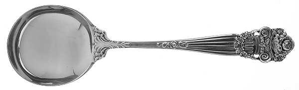 Georgian (Sterling, 1898, Old) Round Bowl Soup Spoon (Gumbo)