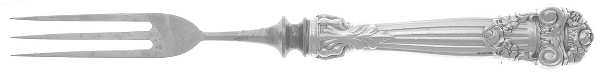 Georgian (Sterling, 1898, Old) Individual 3 Prong Stainless Bird Fork