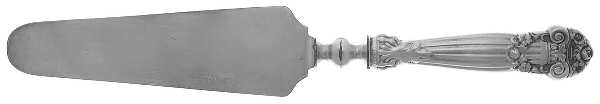 Georgian (Sterling, 1898, Old) Pie Server with Silverplate Blade