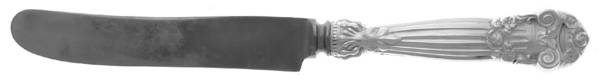 Georgian (Sterling, 1898, Old) Old French Hollow Knife with Bolster