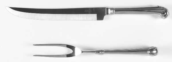 George Washington (Stainless, Cutlery) Large 2-Piece Roast Carving Set w/Stainless Blade
