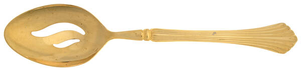 Golden Cascade (Gold Electroplate) Pierced Tablespoon (Serving Spoon)