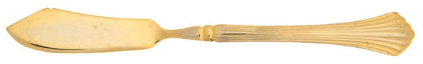 Golden Cascade (Gold Electroplate) Flat Handle Master Butter Knife