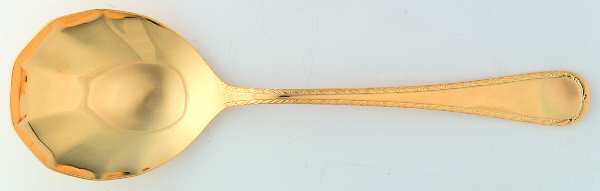 Golden Chippendale (Stainless) Solid Serving Spoon