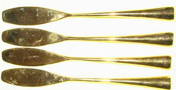 Gold Destiny (Gold Electroplate) Flat Handle Butter Spreader