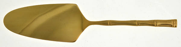 Gold Lotte (Gold Electroplate) Solid Pie Server