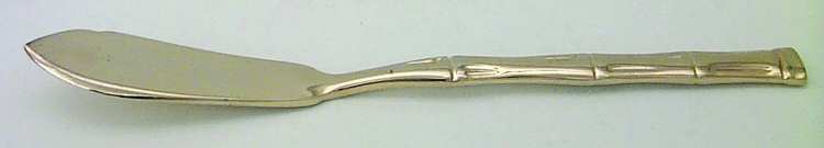 Gold Lotte (Gold Electroplate) Flat Handle Master Butter Knife