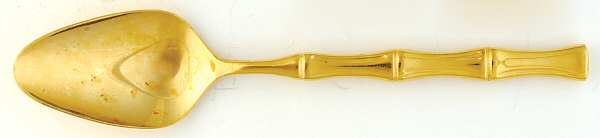 Gold Lotte (Gold Electroplate) Place/Oval Soup Spoon by Towle Silver