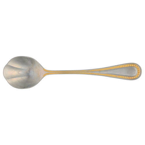 Gold Manchester (Stainless-Gold Accent) Sugar Shell Spoon