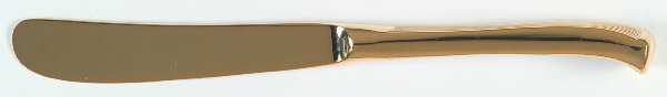 Gold Peacock (Gold Electroplate) Butter Spreader Hollow Hdl-Paddle/Stainless Blade