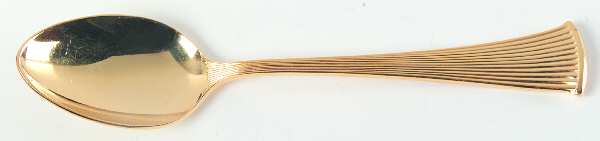 Gold Peacock (Gold Electroplate) Place/Oval Soup Spoon