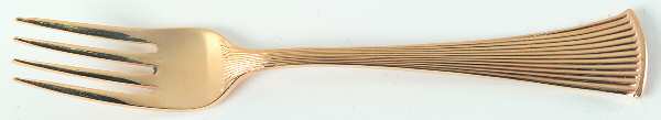 Gold Peacock (Gold Electroplate) Individual Salad Fork