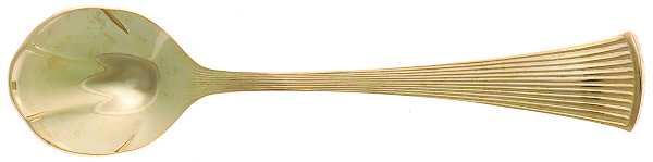 Gold Peacock (Gold Electroplate) Sugar Shell Spoon