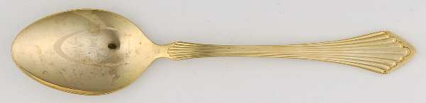 Golden Primavera (Gold Electroplate) Place/Oval Soup Spoon by Towle Silver