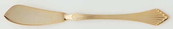 Golden Primavera (Gold Electroplate) Flat Handle Master Butter Knife