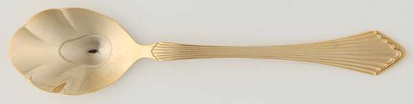 Golden Primavera (Gold Electroplate) Sugar Shell Spoon