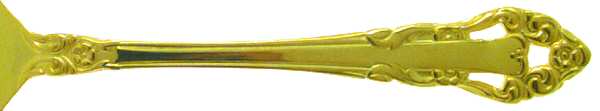 Gold Sir George (Gold Electroplate) Medium Solid Cold Meat Serving Fork