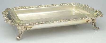 Grand Duchess (Silverplate, Hollowware) Buffet Server & Glass Liner