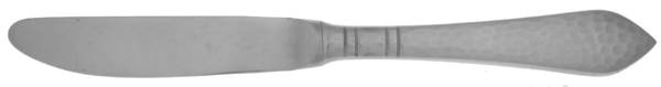 Hammered Antique (Stainless) Modern Hollow Butter Spreader (Stainless)