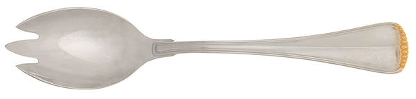 Hamilton (Stainless, Gold Accent) Pierced Tablespoon (Serving Spoon)