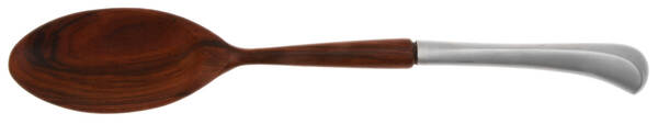 Holbrooke (Stainless, Satin) Salad Serving Spoon with Wooden Bowl HC