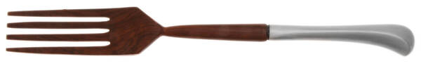 Holbrooke (Stainless, Satin) Salad Serving Fork with Wooden Prongs HC